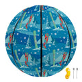 Ski And Snowboard Pattern Print Basketball