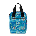 Ski And Snowboard Pattern Print Bible Tote Bag