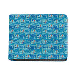 Ski And Snowboard Pattern Print Bifold Wallet