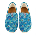 Ski And Snowboard Pattern Print Casual Shoes