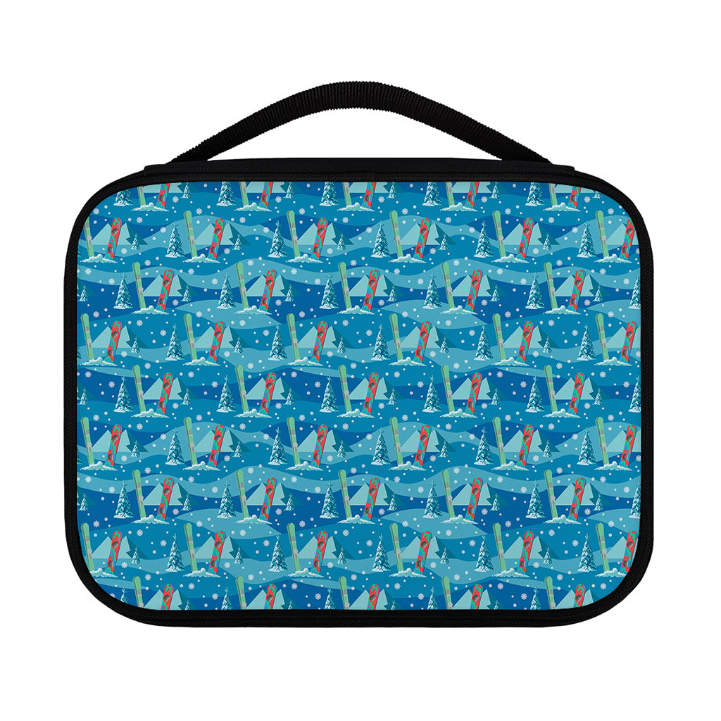 Ski And Snowboard Pattern Print Classic Bible Case