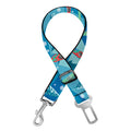 Ski And Snowboard Pattern Print Dog Seat Belt