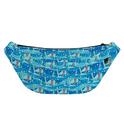 Ski And Snowboard Pattern Print Fanny Pack