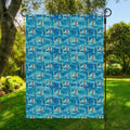Ski And Snowboard Pattern Print Garden Flag