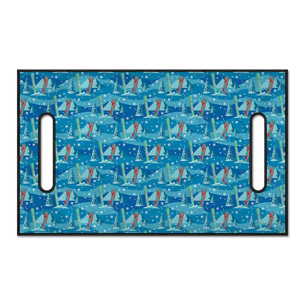 Ski And Snowboard Pattern Print Golf Cart Seat Cover