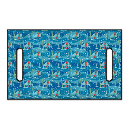 Ski And Snowboard Pattern Print Golf Cart Seat Cover