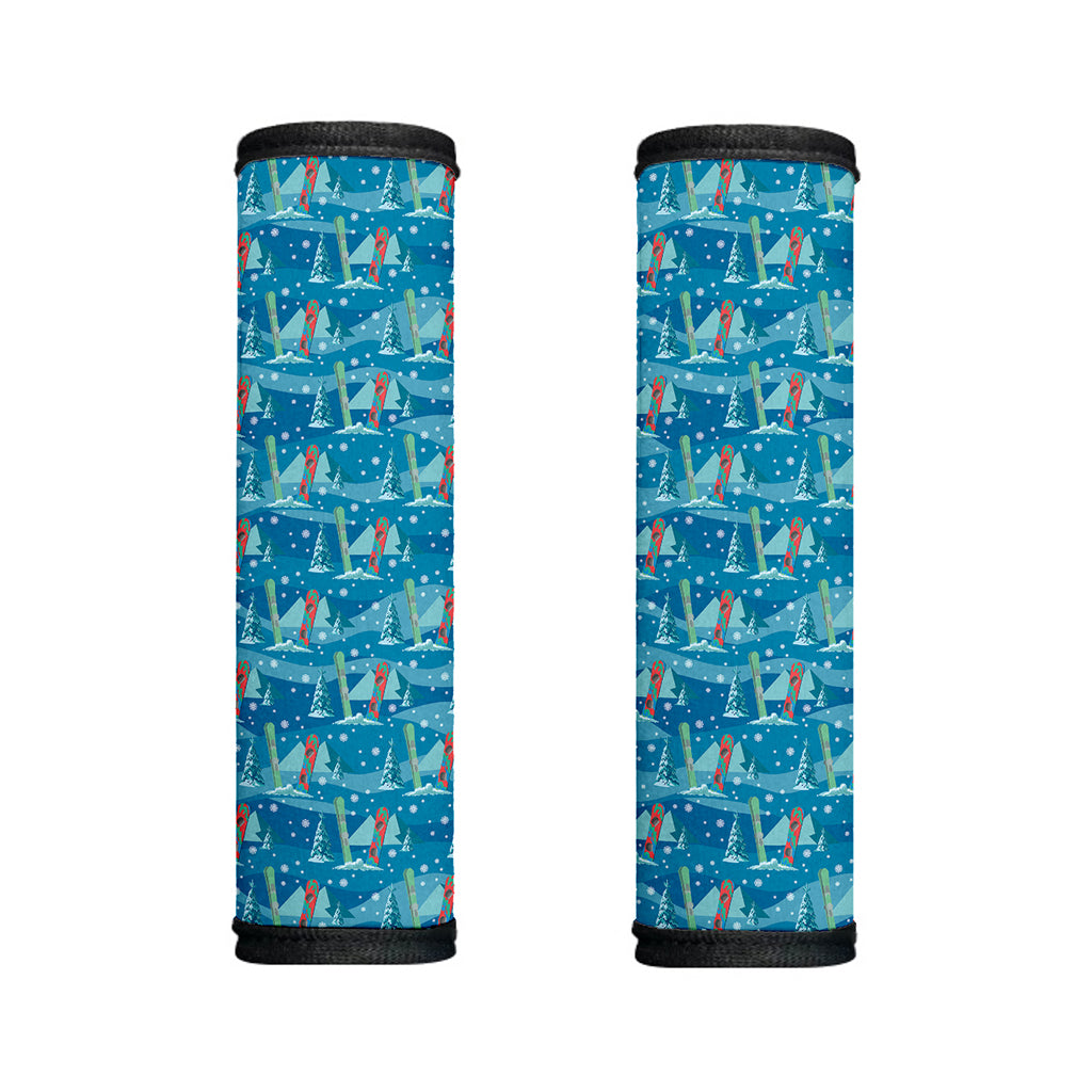 Ski And Snowboard Pattern Print Handle Covers
