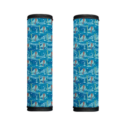 Ski And Snowboard Pattern Print Handle Covers