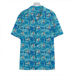 Ski And Snowboard Pattern Print Hawaiian Shirt