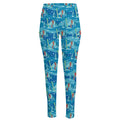 Ski And Snowboard Pattern Print High-Waisted Pocket Leggings