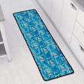 Ski And Snowboard Pattern Print Long Kitchen Mat