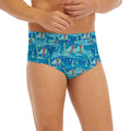 Ski And Snowboard Pattern Print Men's Briefs