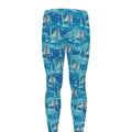 Ski And Snowboard Pattern Print Men's Leggings