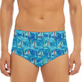 Ski And Snowboard Pattern Print Men's Triangle Swim Briefs
