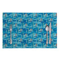 Ski And Snowboard Pattern Print Placemat