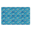 Ski And Snowboard Pattern Print Polyester Doormat