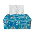 Ski And Snowboard Pattern Print Rectangle Tissue Box Cover