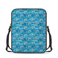 Ski And Snowboard Pattern Print Rectangular Crossbody Bag