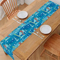 Ski And Snowboard Pattern Print Table Runner