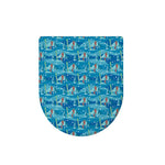 Ski And Snowboard Pattern Print Toilet Lid Cover