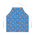 Skiing Dog Pattern Print Adjustable Apron
