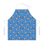 Skiing Dog Pattern Print Adjustable Apron