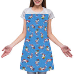 Skiing Dog Pattern Print Adjustable Apron
