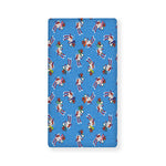Skiing Dog Pattern Print Baby Crib Sheet