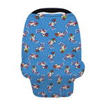 Skiing Dog Pattern Print Baby Seat Cover