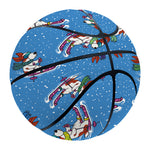 Skiing Dog Pattern Print Basketball