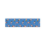 Skiing Dog Pattern Print Bed Runner