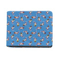 Skiing Dog Pattern Print Bifold Wallet