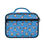 Skiing Dog Pattern Print Briefcase Bible Bag