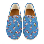 Skiing Dog Pattern Print Casual Shoes