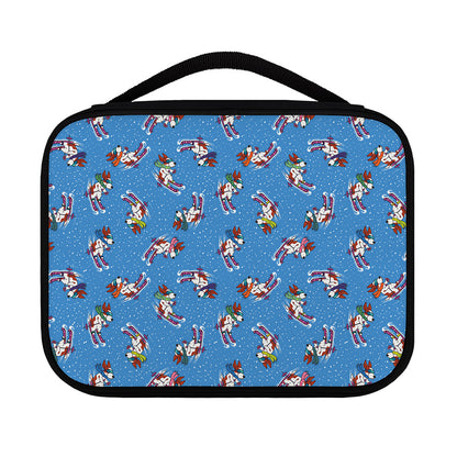 Skiing Dog Pattern Print Classic Bible Case