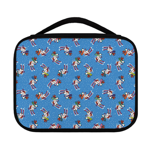 Skiing Dog Pattern Print Classic Bible Case