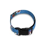 Skiing Dog Pattern Print Dog Collar