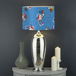 Skiing Dog Pattern Print Drum Lamp Shade