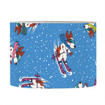 Skiing Dog Pattern Print Drum Lamp Shade