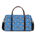 Skiing Dog Pattern Print Duffel Bag