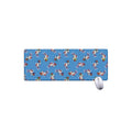 Skiing Dog Pattern Print Extended Mouse Pad