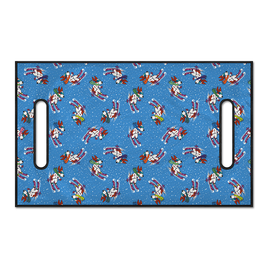 Skiing Dog Pattern Print Golf Cart Seat Cover