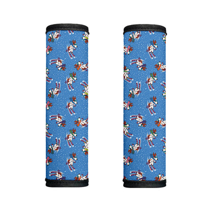 Skiing Dog Pattern Print Handle Covers