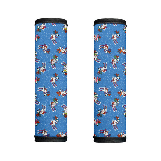 Skiing Dog Pattern Print Handle Covers