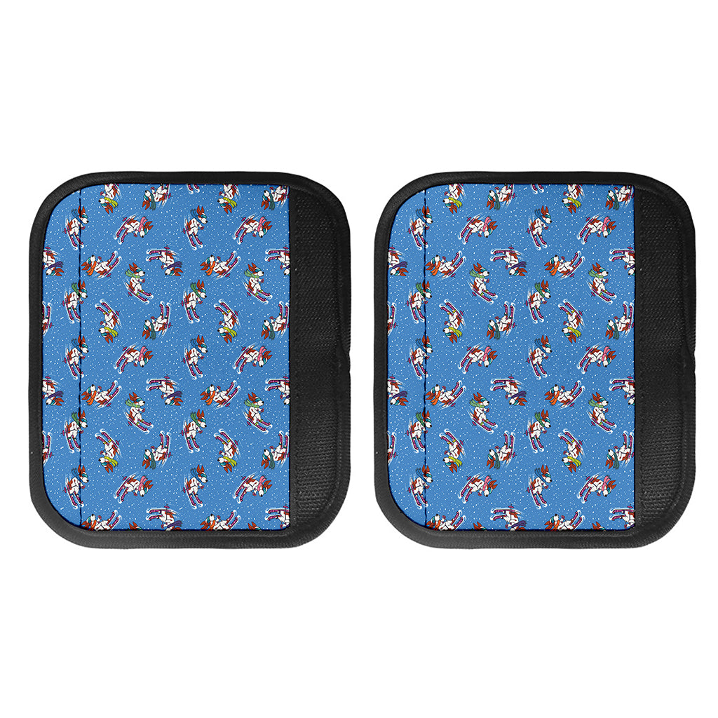 Skiing Dog Pattern Print Handle Covers