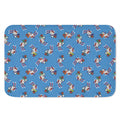 Skiing Dog Pattern Print Indoor Door Mat