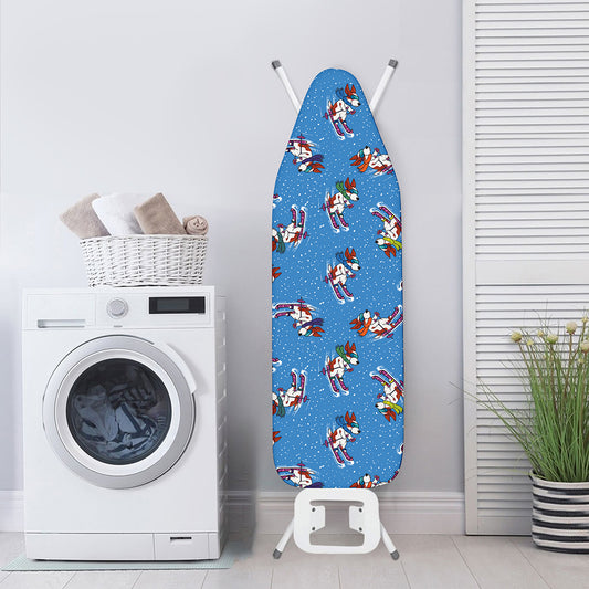 Skiing Dog Pattern Print Ironing Board Cover
