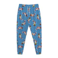 Skiing Dog Pattern Print Jogger Pants