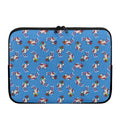 Skiing Dog Pattern Print Laptop Sleeve