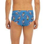 Skiing Dog Pattern Print Men's Briefs